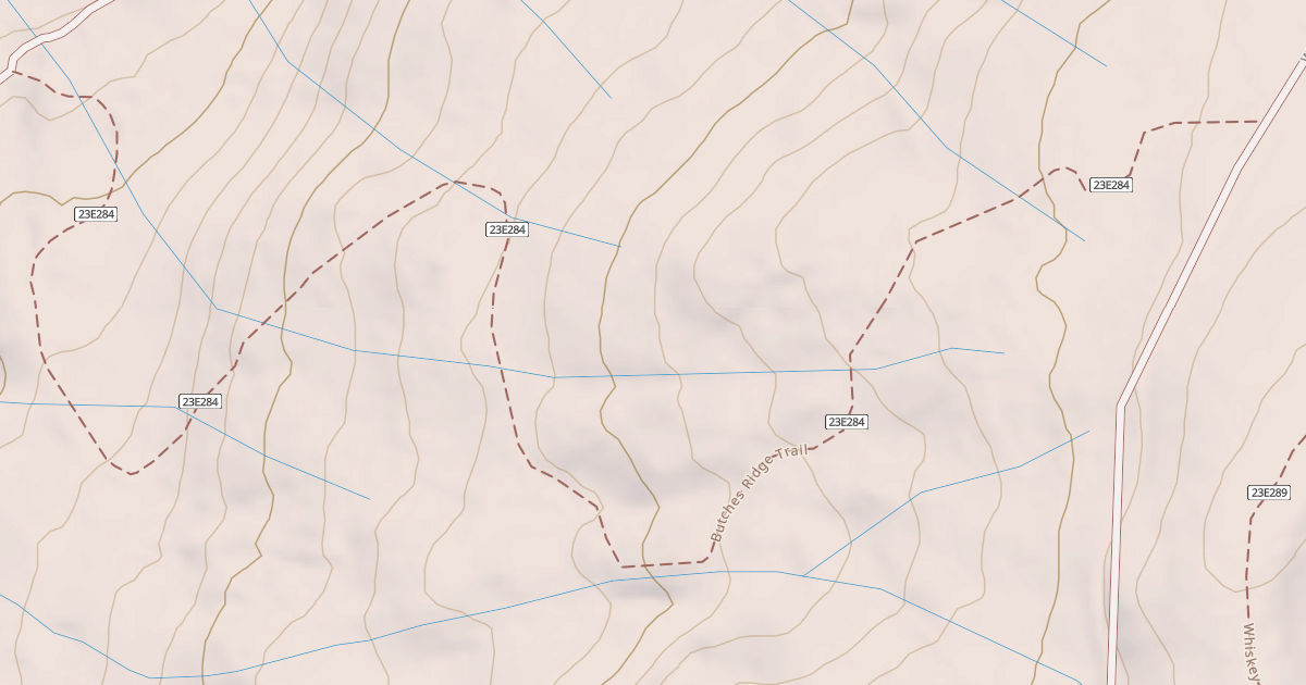 Map preview of BUTCHES RIDGE