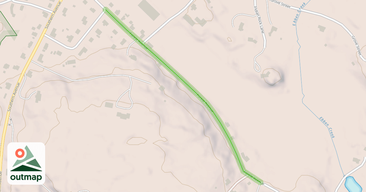 Map of Forest Avenue