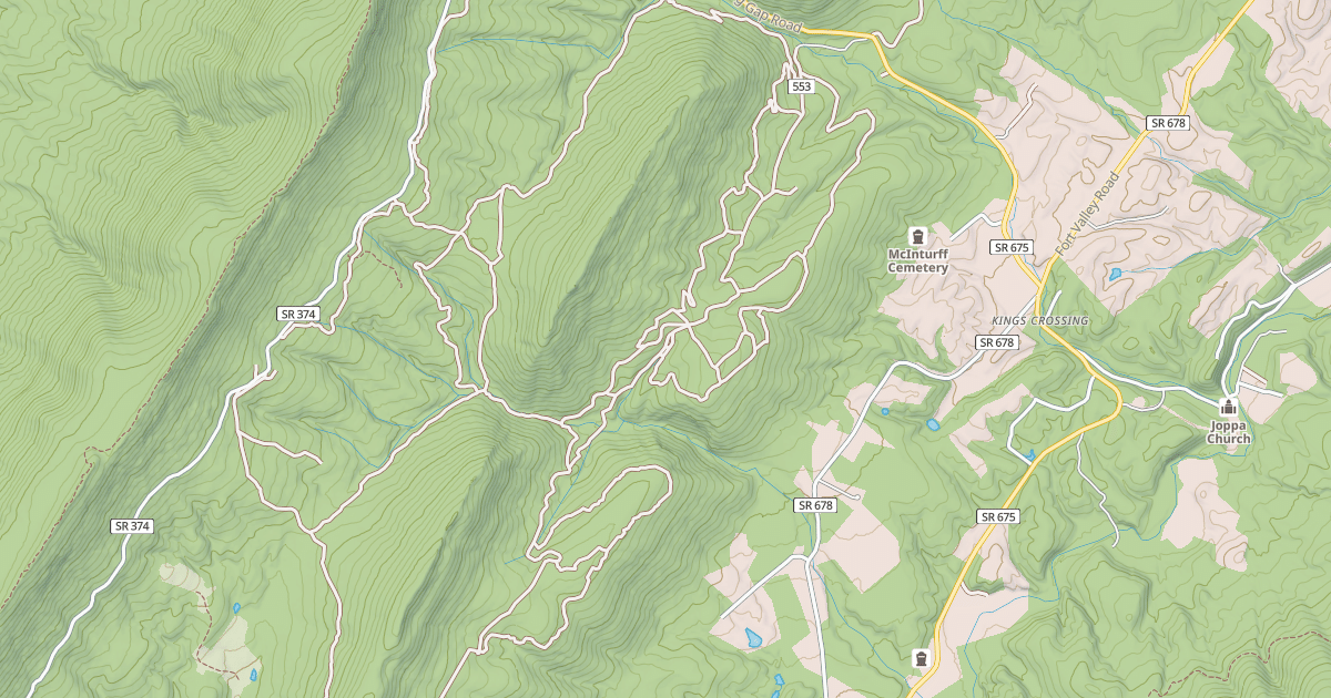 Map preview of Taskers Gap
