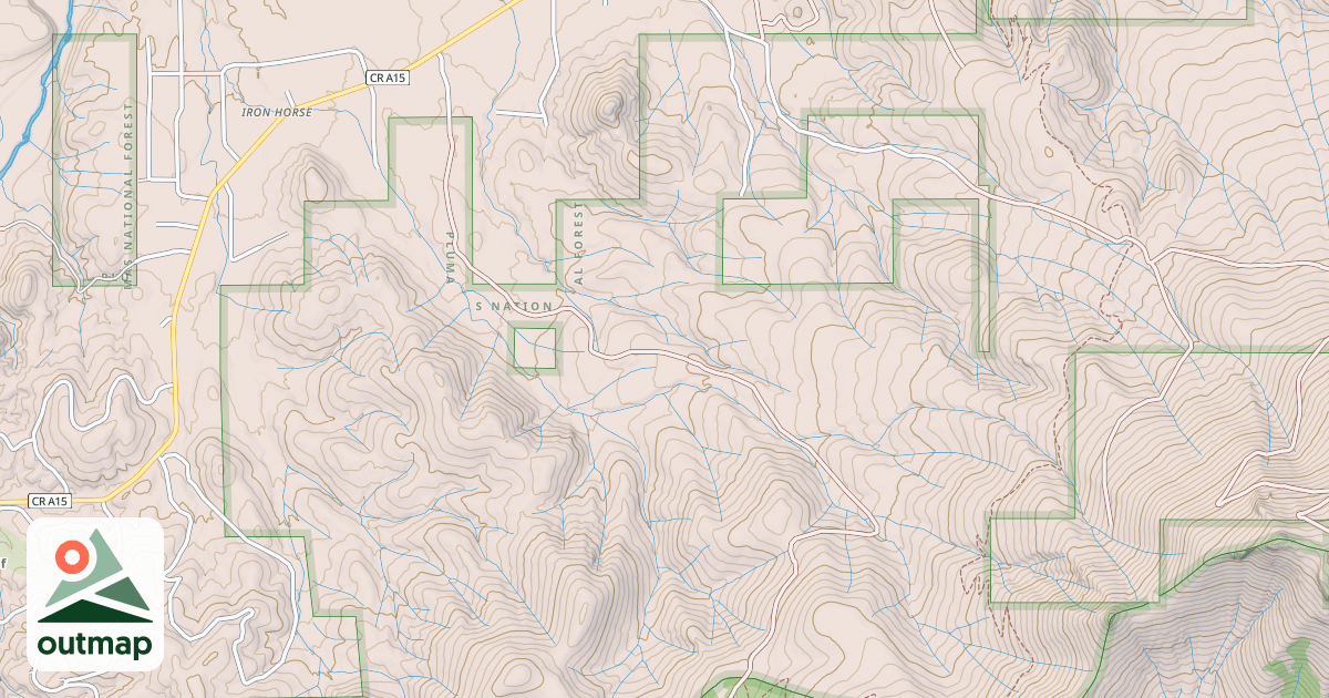 Map of CARMEN CREEK