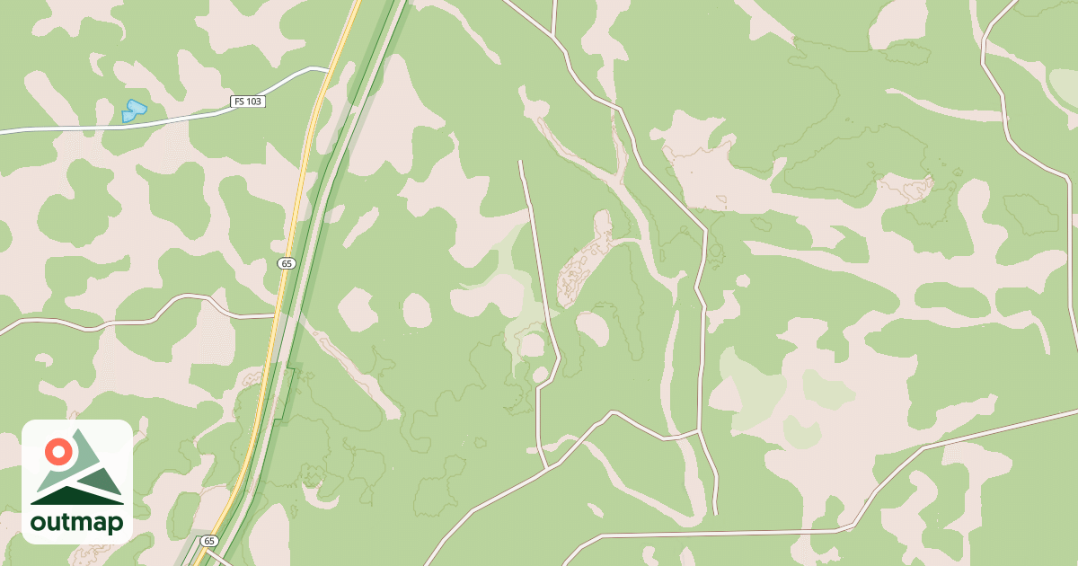 Map of USFS Motor Vehicle Use Map Roads {1DE7034F-D0F9-482D-ABC6-D53B65B068BF}