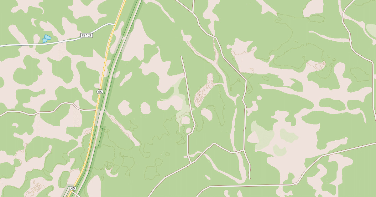 Map preview of USFS Motor Vehicle Use Map Roads {1DE7034F-D0F9-482D-ABC6-D53B65B068BF}