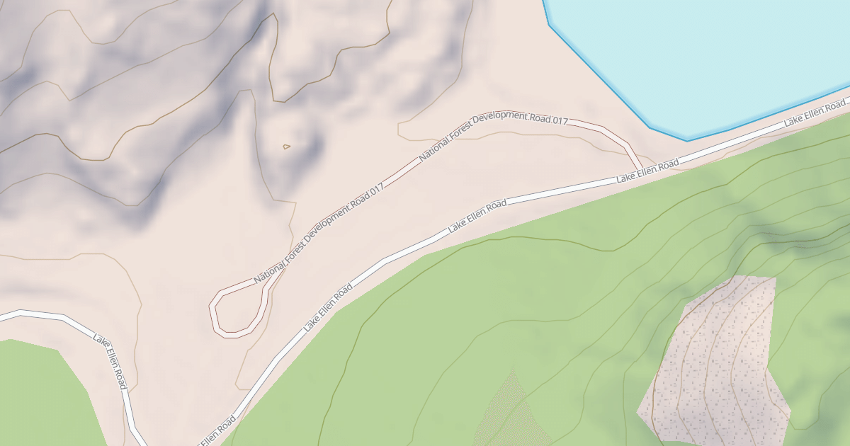 Map preview of LAKE ELLEN WEST & BOAT LAUNCH
