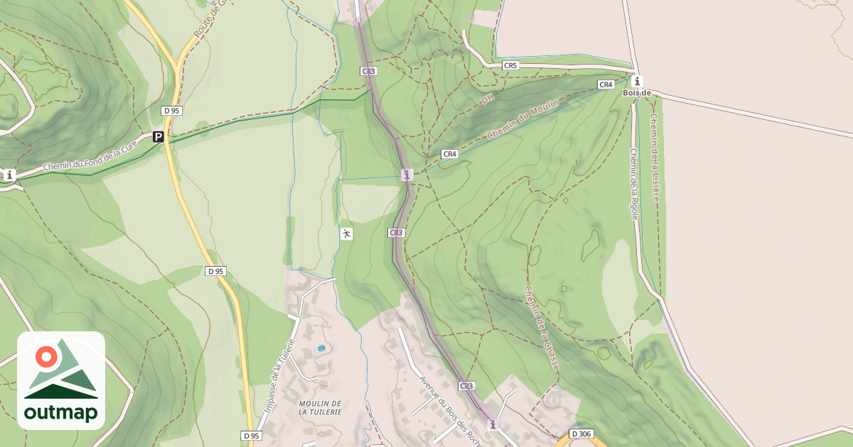 Map of Chemin des Fonds Fanets