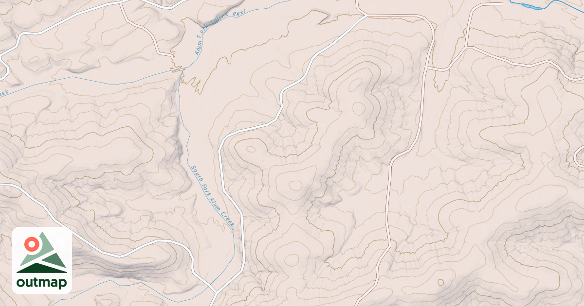 Map of ALUM BRANCH