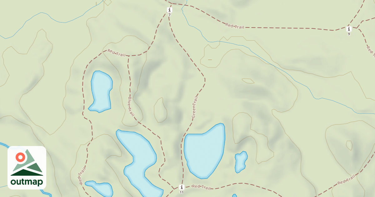 Map of Bald Mountain Rec. Area - Green Trail