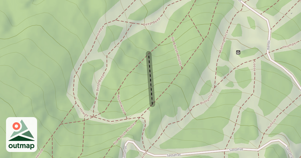 Map of Jip & Josh Chutes