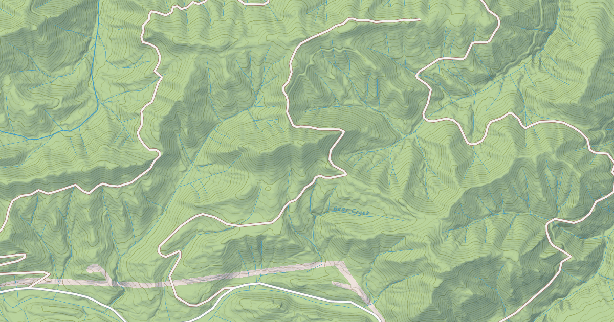 Map preview of USFS Motor Vehicle Use Map Roads {736B9FCD-AE83-4214-9DD0-19DCD7C9AC62}