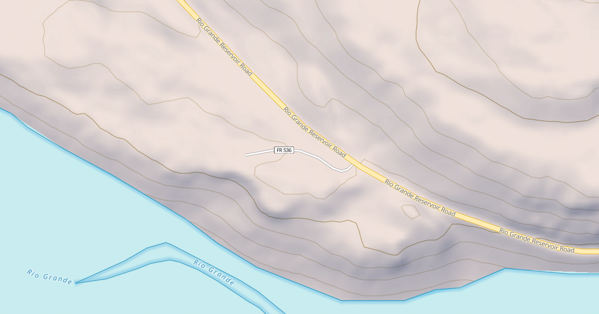 Map preview of RIO GRANDE RESERVOIR PG
