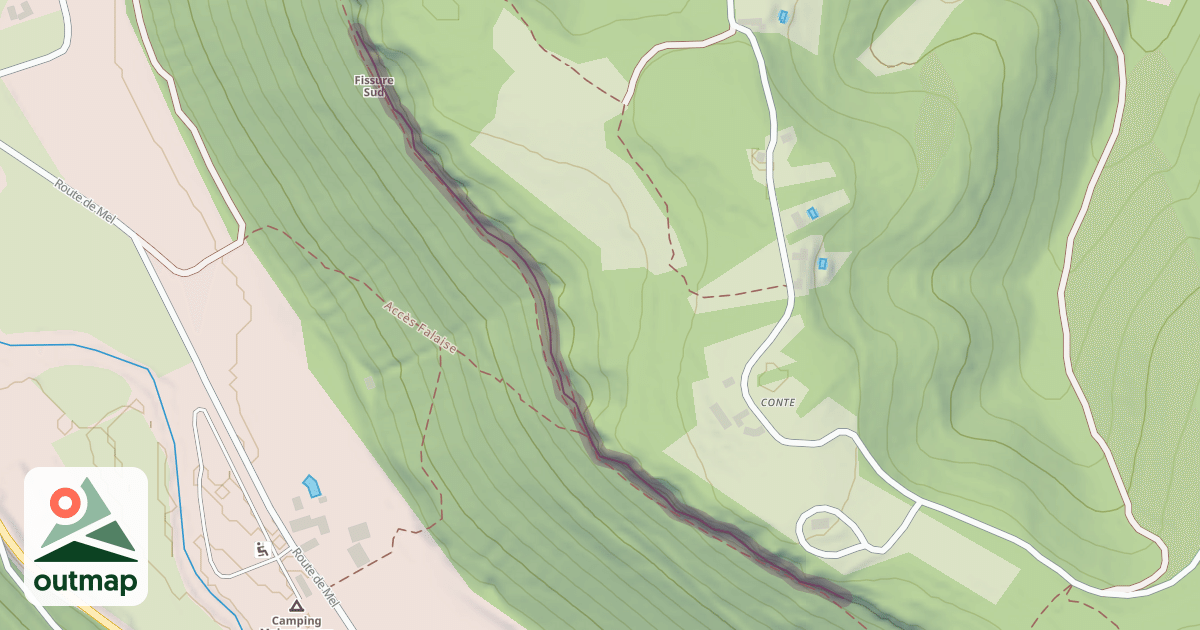 Map of Falaise du Céou