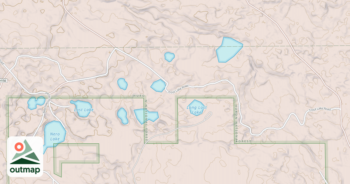 Map of TROUT LAKE