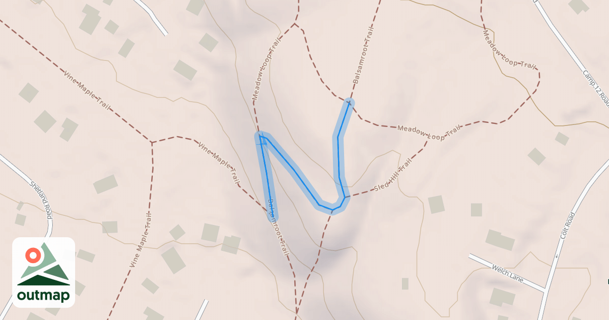 Map of Balsamroot Trail