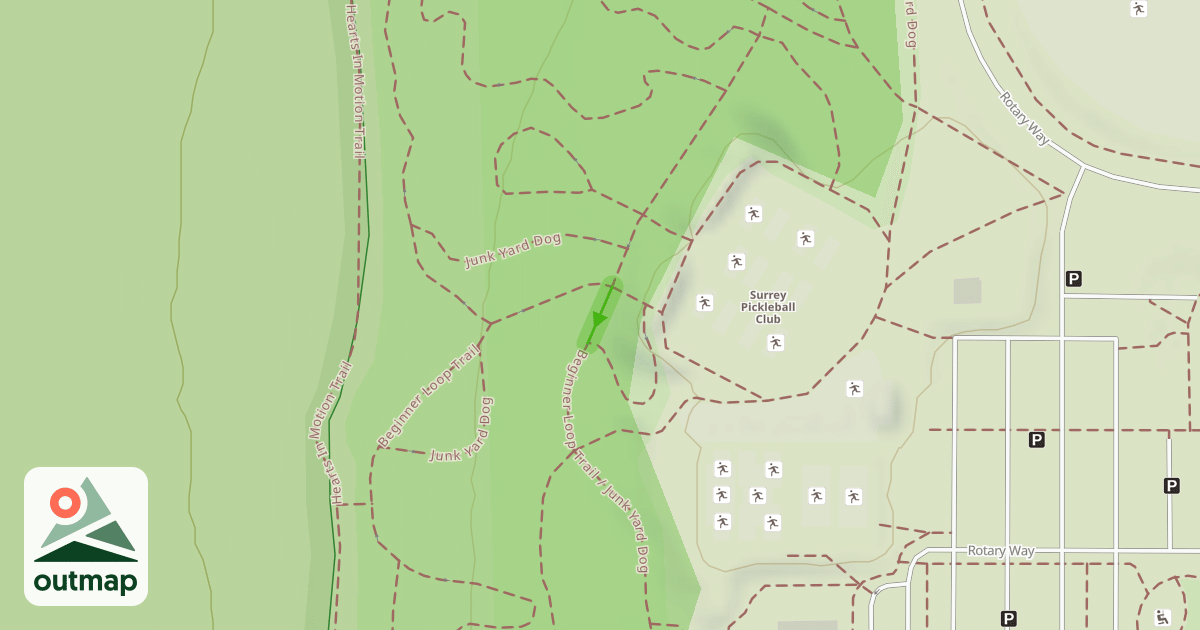 Map of Beginner Loop Trail