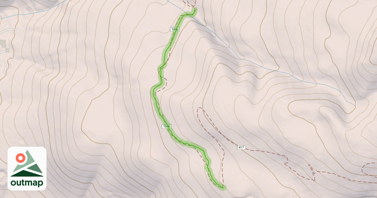 Map of Bonneville Shoreline Trail - Hollbrook Kenney Creek Section