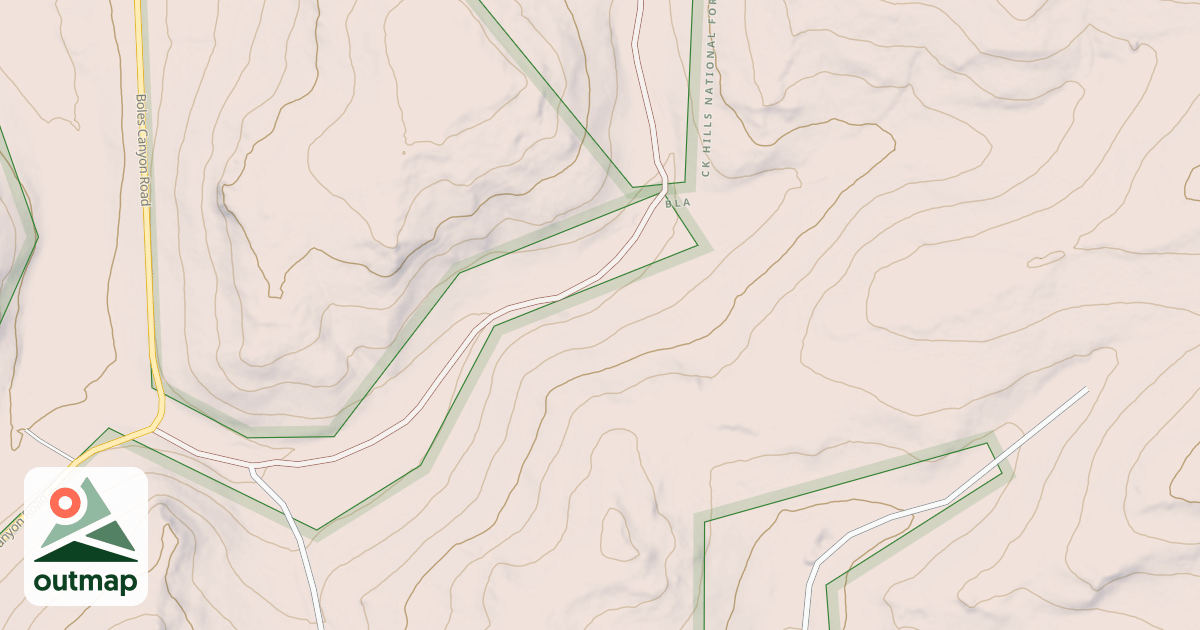 Map of BOLES CANYON BR 5W