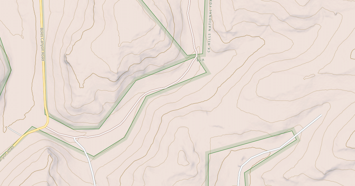 Map preview of BOLES CANYON BR 5W