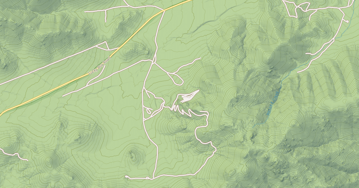 Map preview of GARFIELD CREEK ROAD