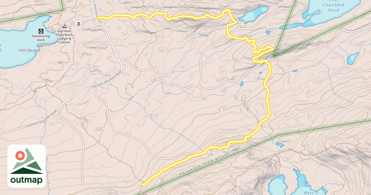 Map of Gorman Loop Trail