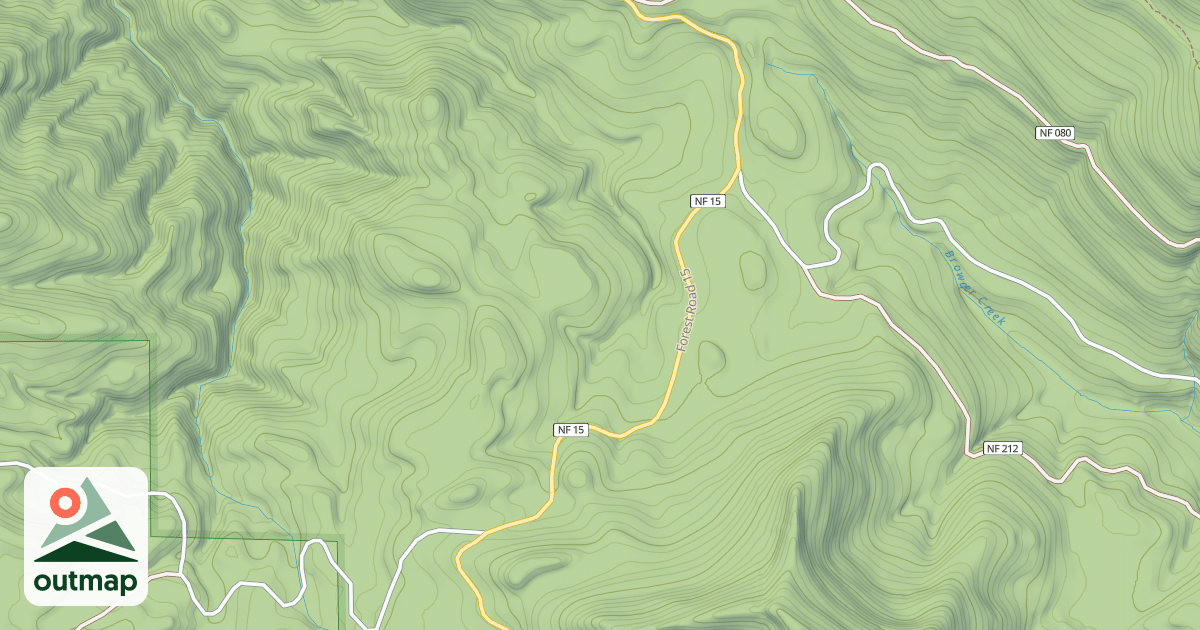 Map of BLUE RIVER