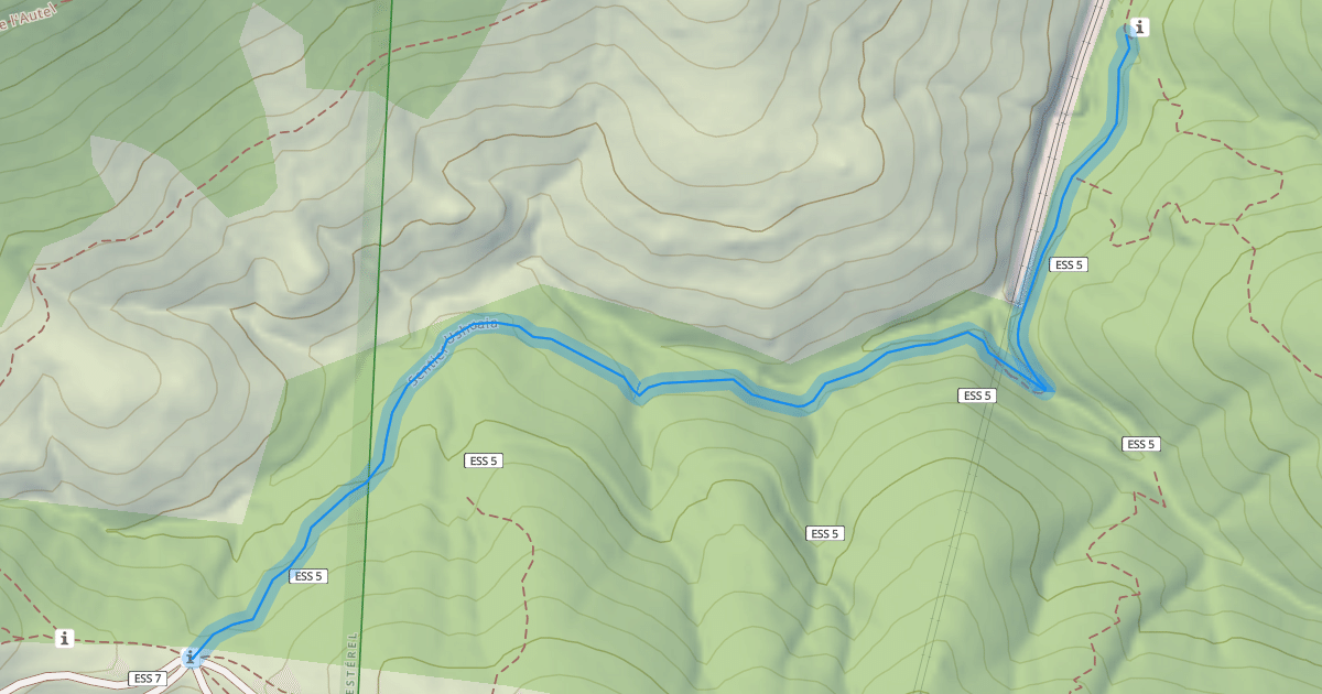Map preview of Sentier Ushuaia