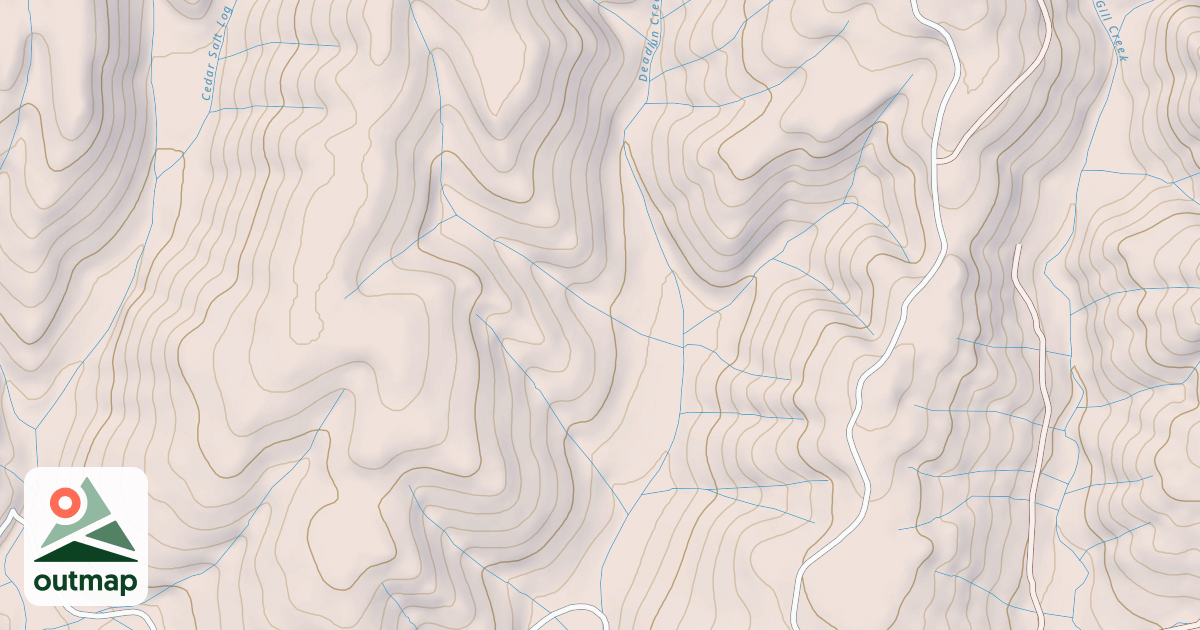 Map of CEDAR SALT IRON CANYON EA