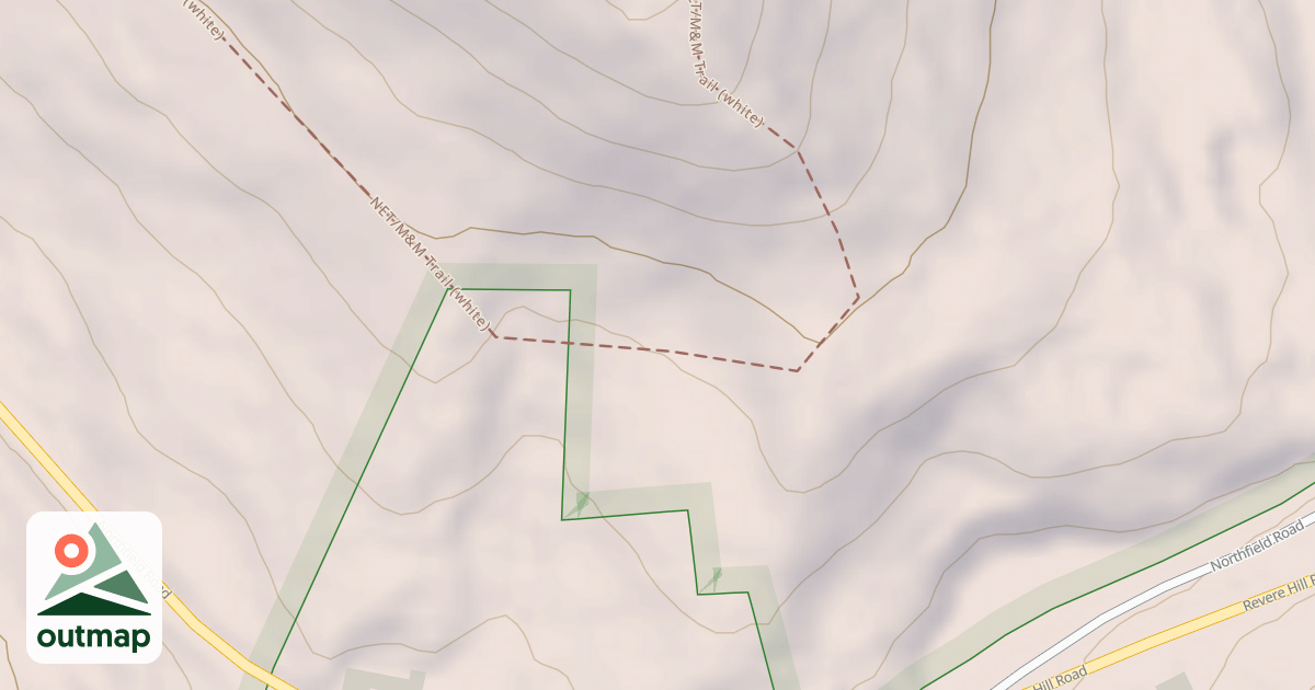 Map of Metacomet - Monadnock Trail