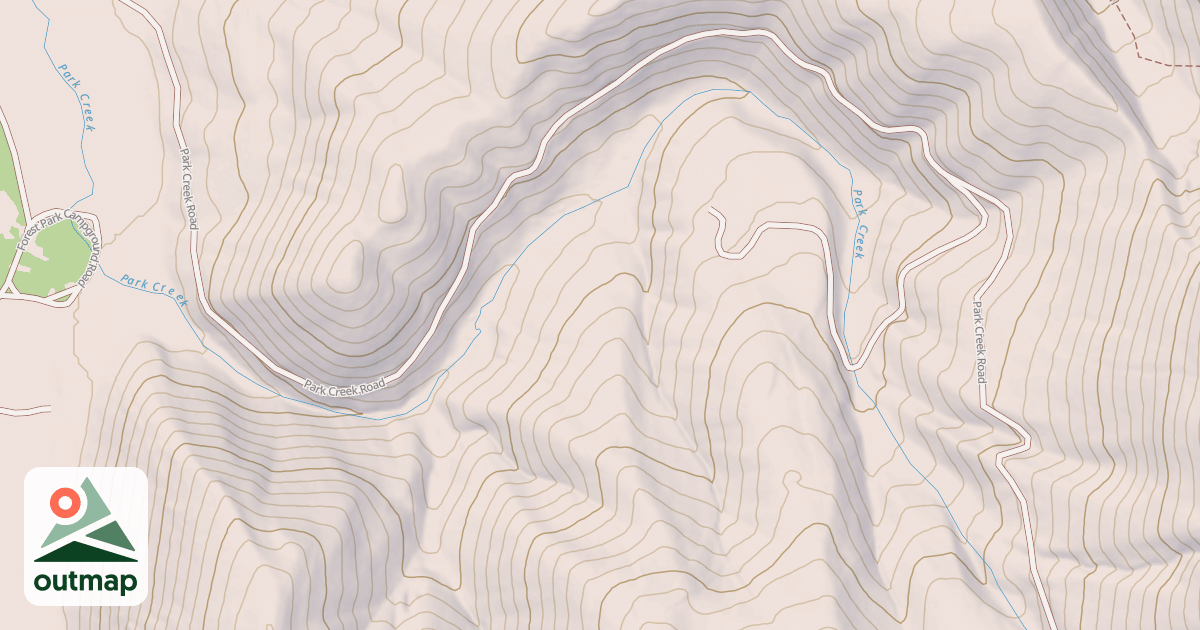 Map of PARK CREEK