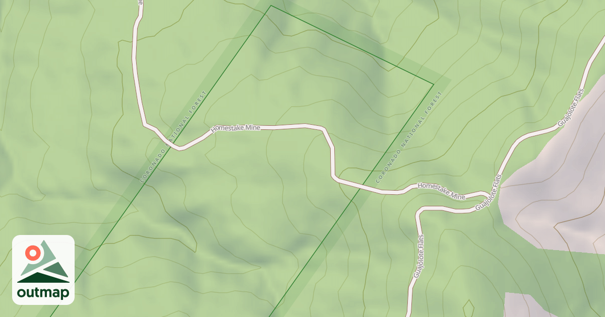 Map of HOMESTAKE MINE