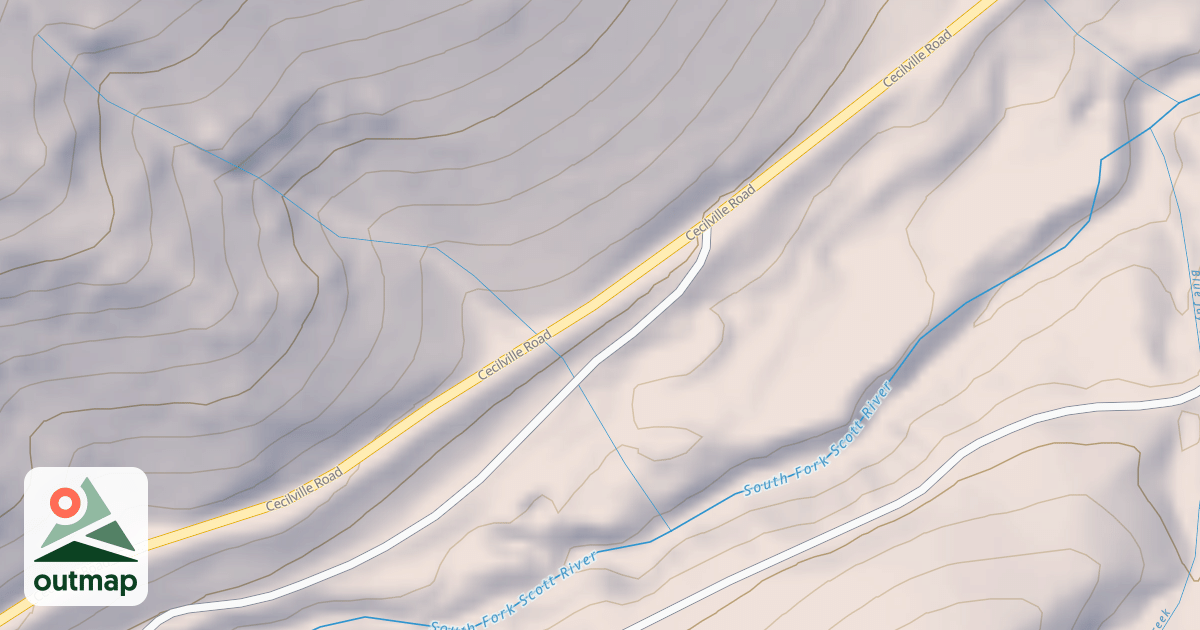 Map of BLUE JAY CREEK