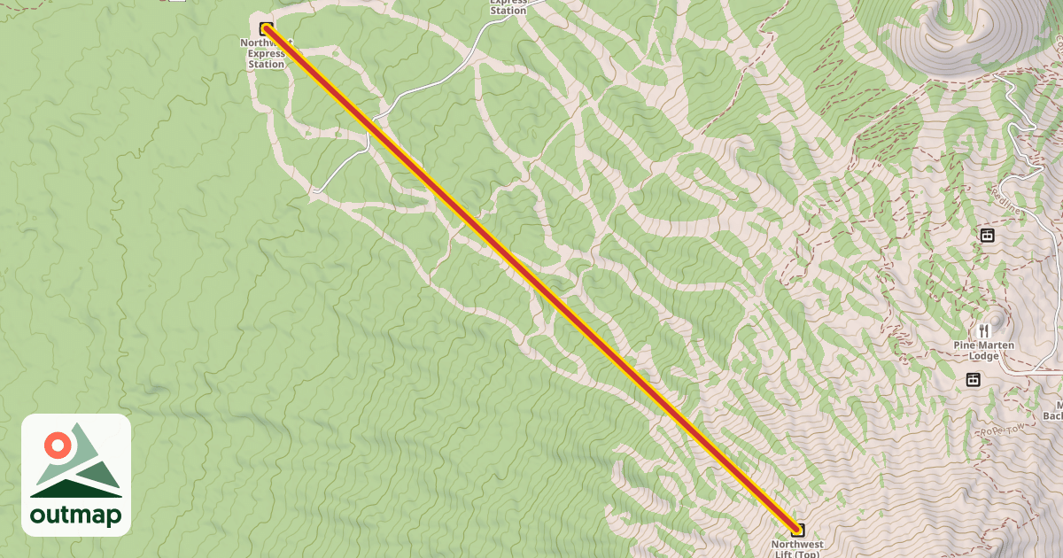 Map of Northwest Express