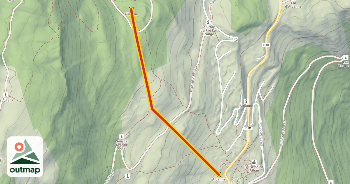 Map of Albanne