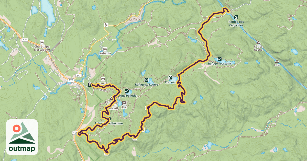 Map of Sentier du Massif