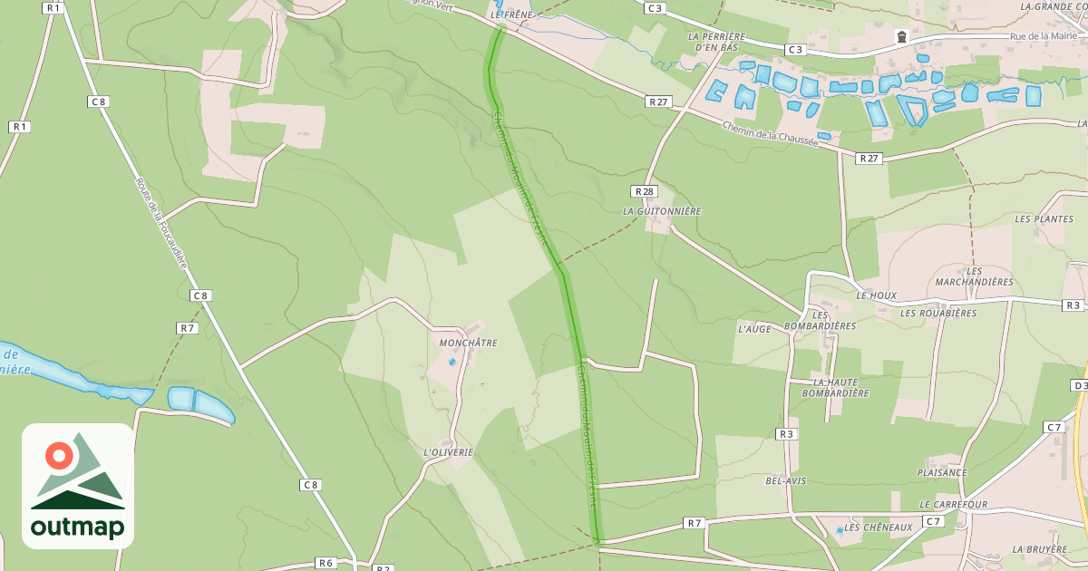 Map of Chemin du Moulin de Fresne
