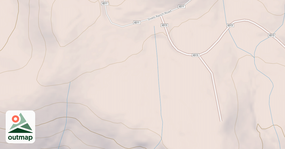 Map of CHEPO SADDLE K SPUR