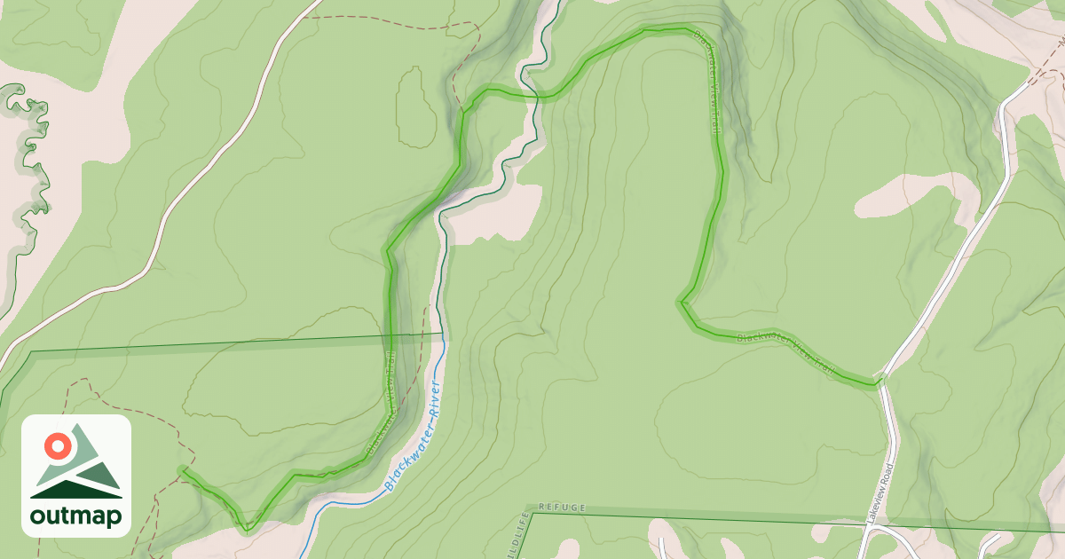 Map of Blackwater View Trail