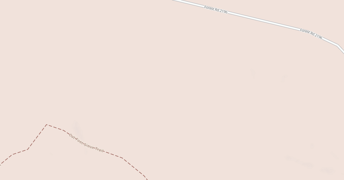 Map preview of Cutfoot Horse Trail M