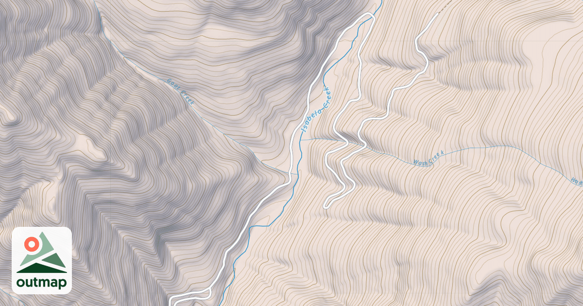 Map of ISABELLA CREEK