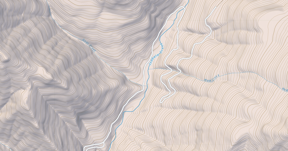 Map preview of ISABELLA CREEK