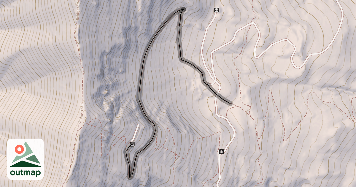Map of North Bowl Run