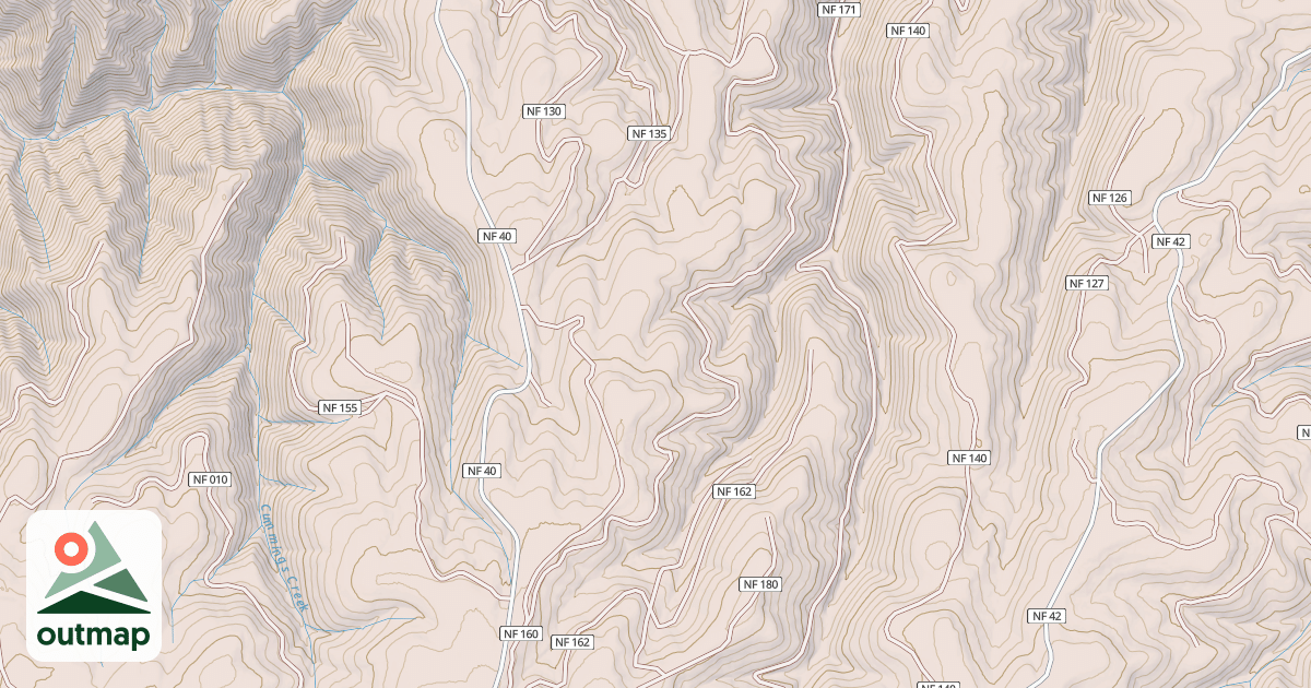 Map of BRUSH RIDGE