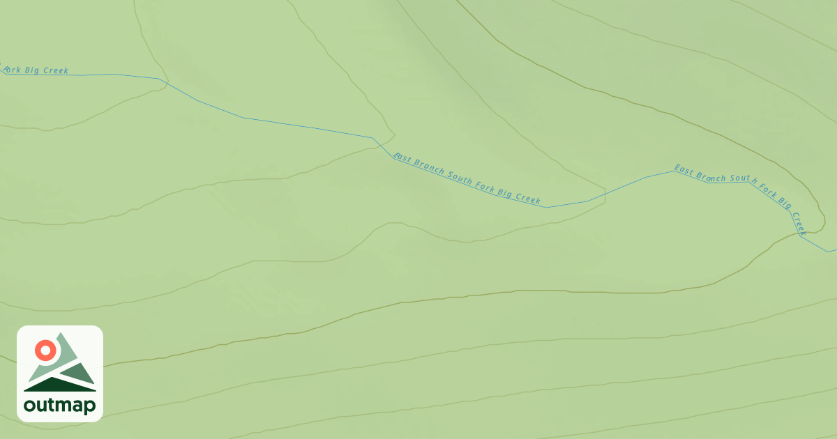 Map of East Branch Big Creek
