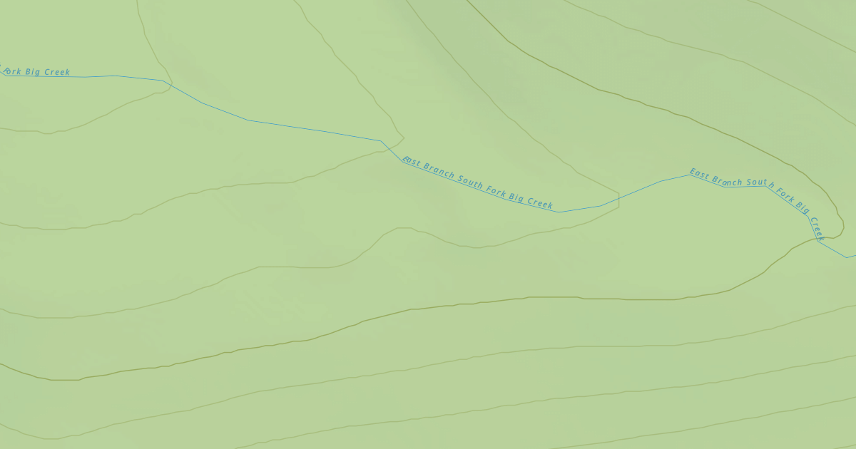 Map preview of East Branch Big Creek