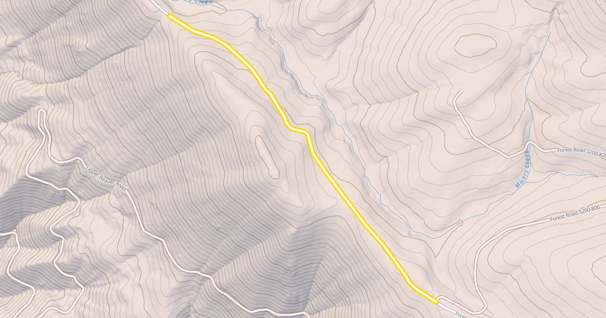 Map preview of Forest Road 5200