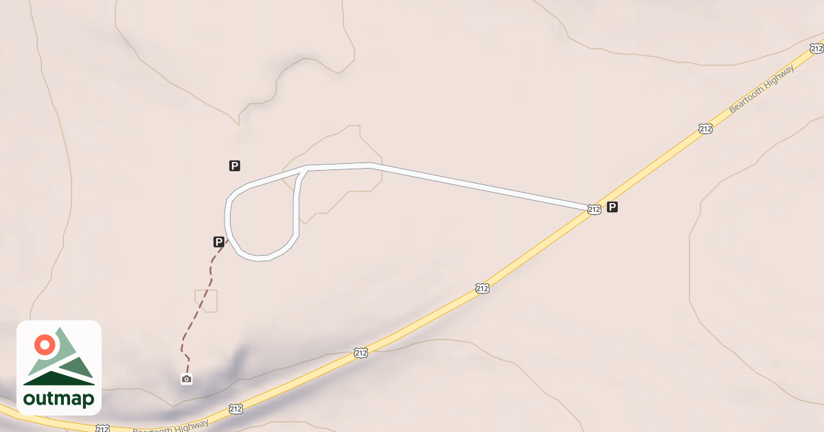 Map of BEARTOOTH OVERLOOK