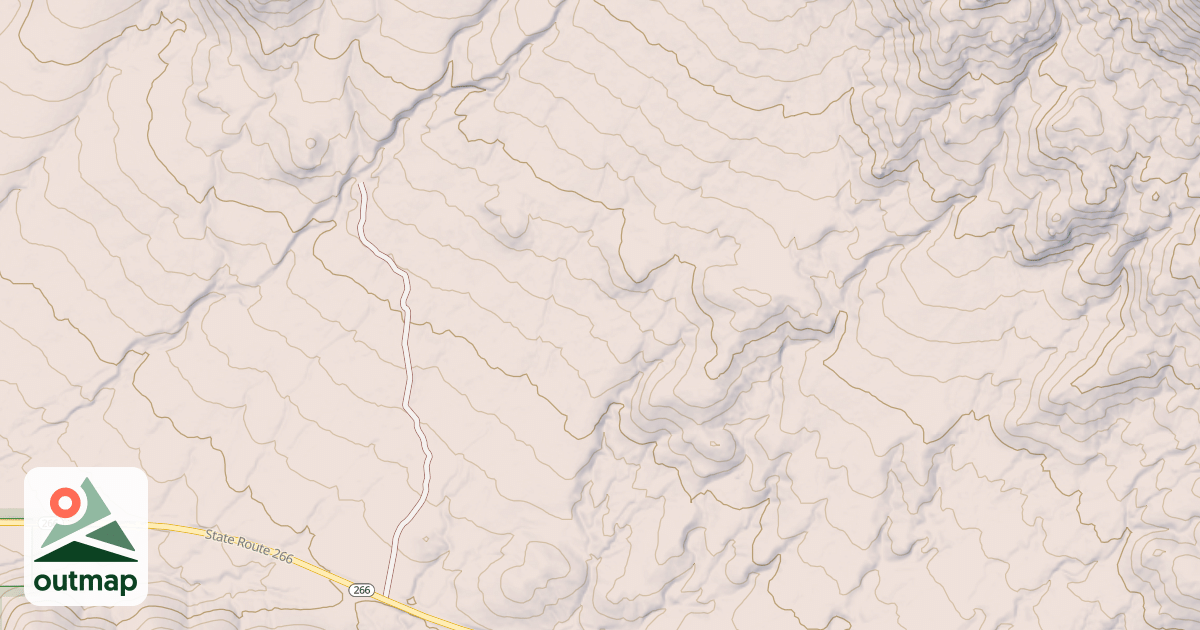 Map of PITCHFORK RIDGE