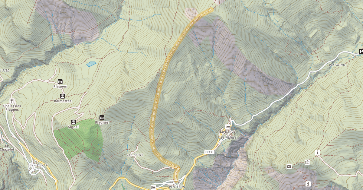 Map preview of Le Signal de la Grave — Ventelon