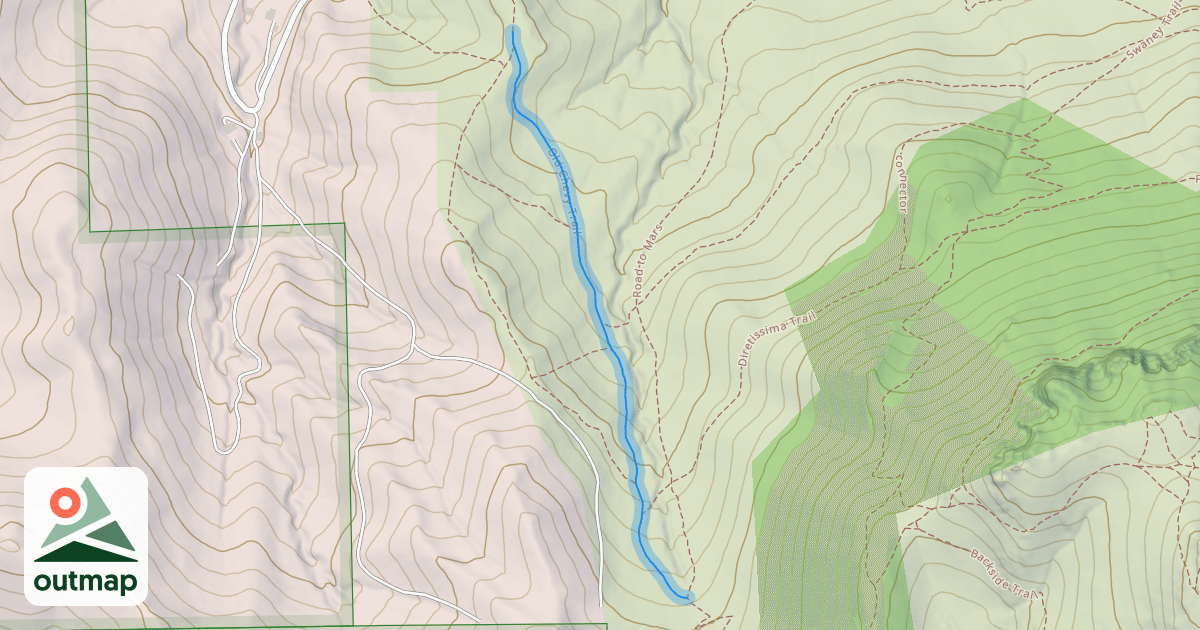 Map of Old Chevy Trail