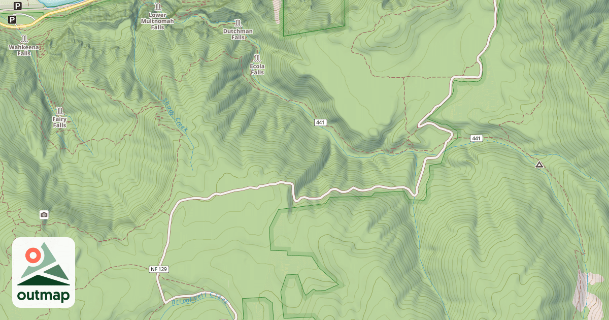 Map of MULTNOMAH BASIN
