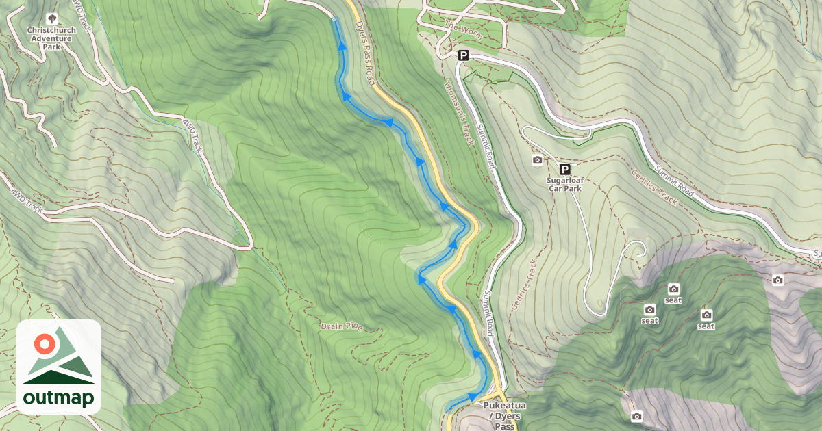 Map of Choir Boy MTB Track
