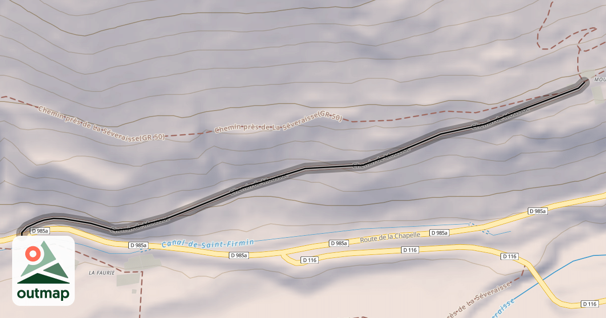 Map of Chemin de Moussuc
